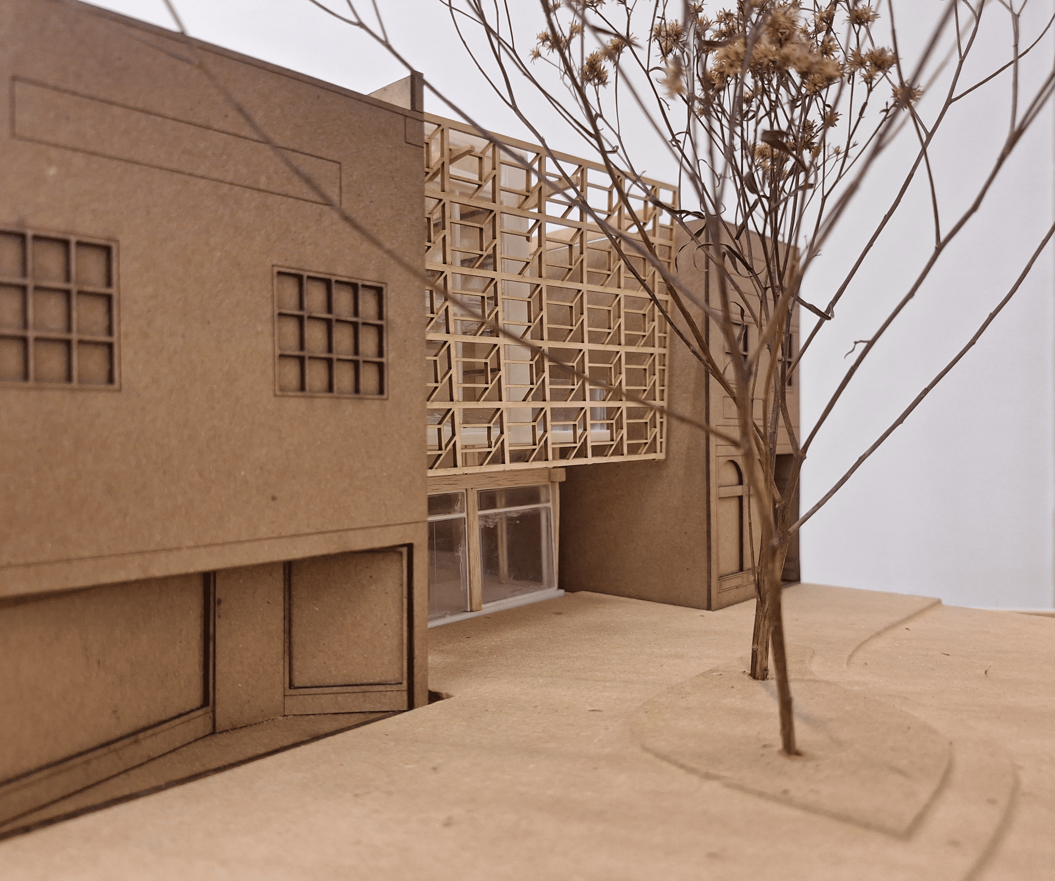 Pavilion from the river at night