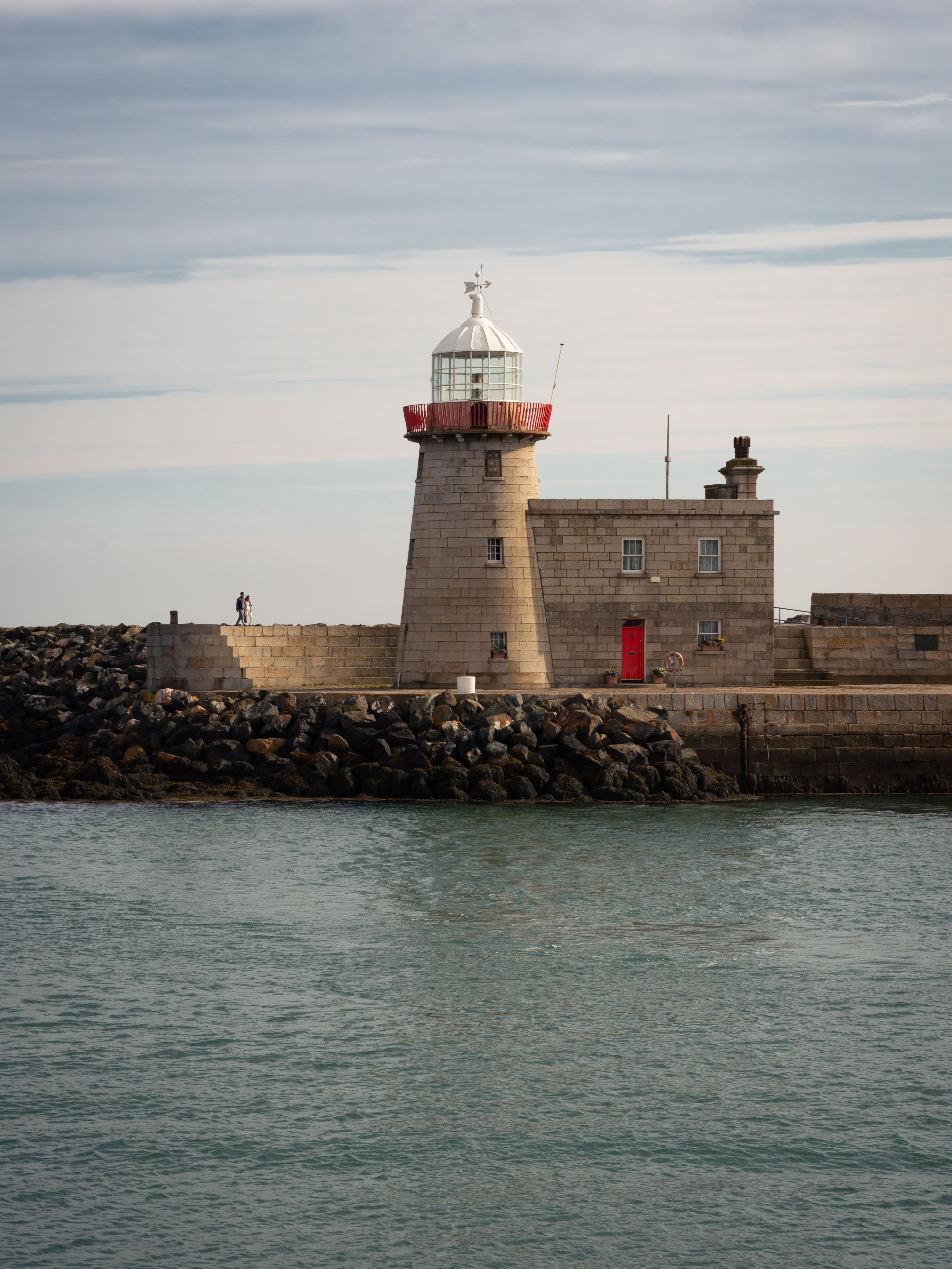 Howth lighthouse from across the harbour